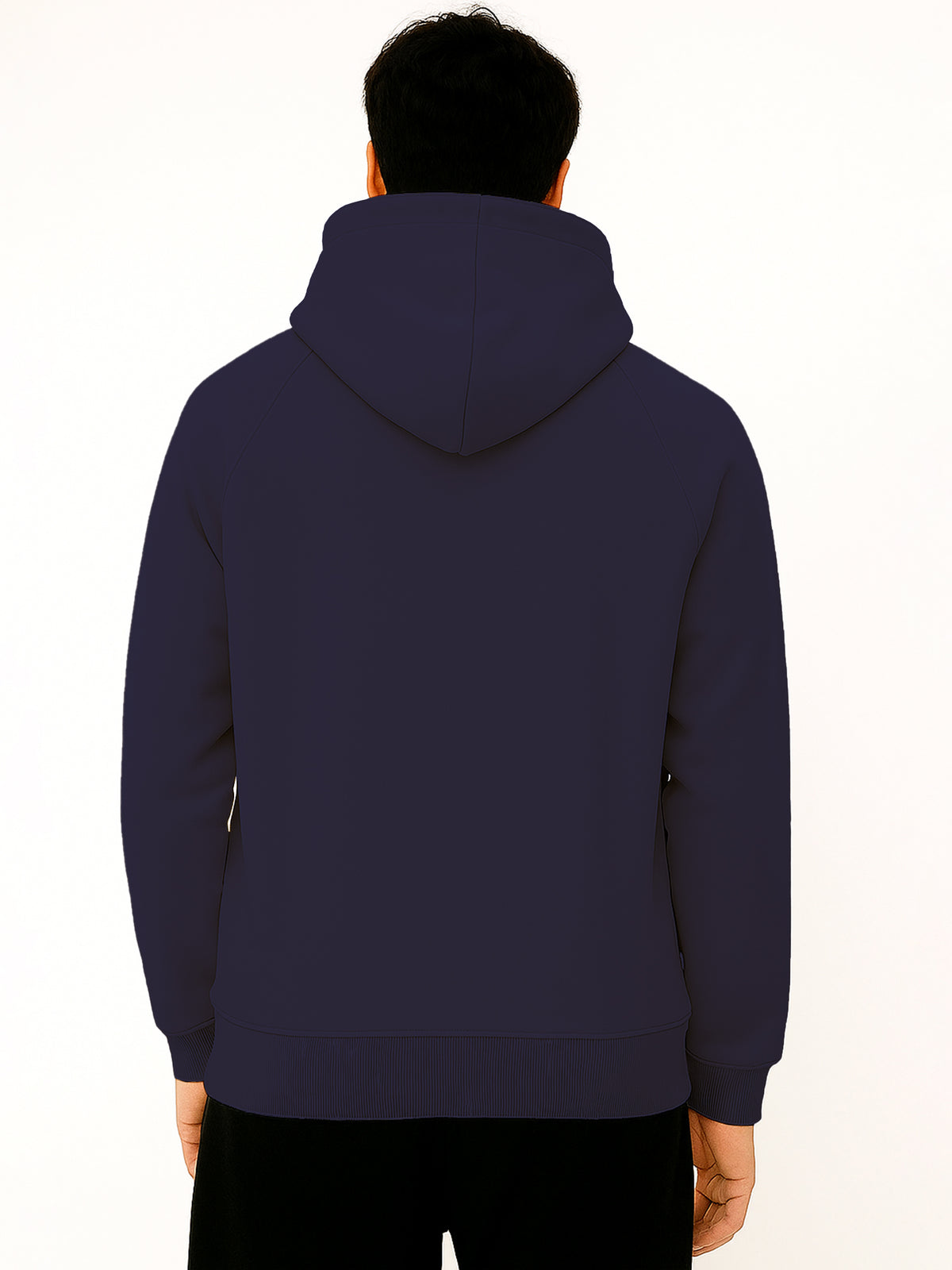 Men Dark Blue Hoodie for Winter | HD-411
