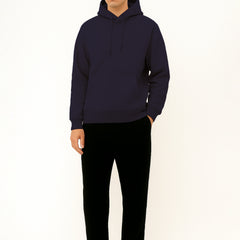 Men Dark Blue Hoodie for Winter | HD-411