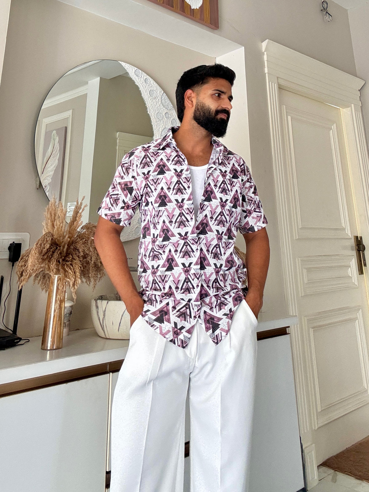 Tribal Flex Half-Sleeve Shirt | Breathable & Durable Men’s Shirts for Everyday Wear | SHS-19