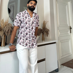 Tribal Flex Half-Sleeve Shirt | Breathable & Durable Men’s Shirts for Everyday Wear | SHS-19