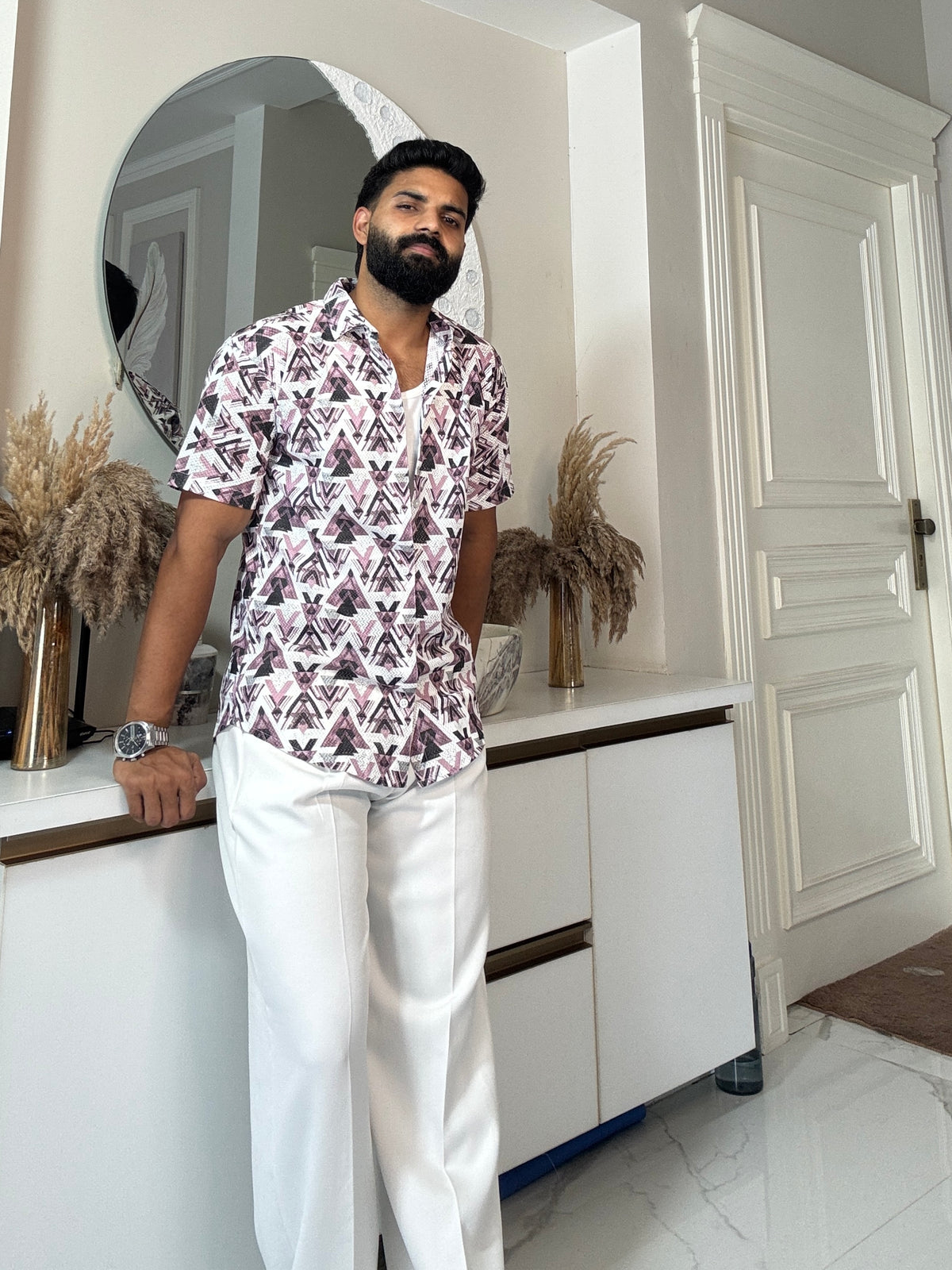 Tribal Flex Half-Sleeve Shirt | Breathable & Durable Men’s Shirts for Everyday Wear | SHS-19