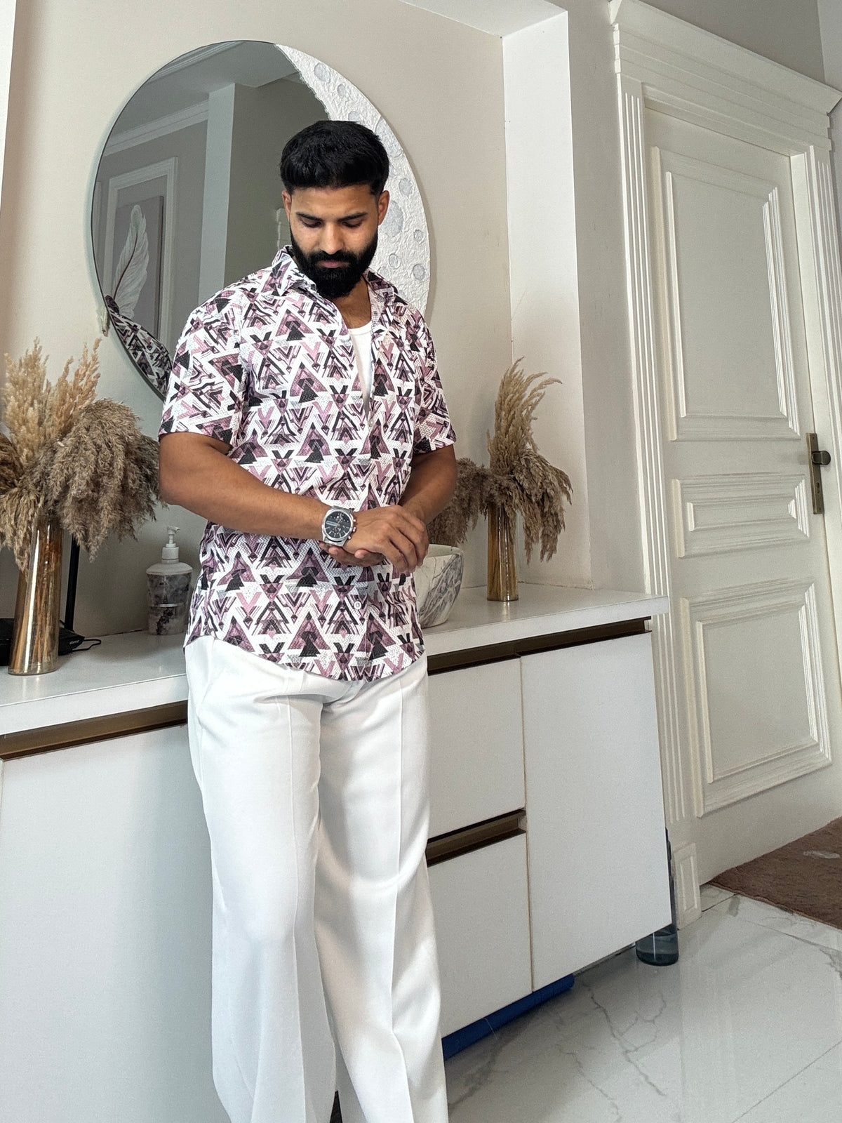 Tribal Flex Half-Sleeve Shirt | Breathable & Durable Men’s Shirts for Everyday Wear | SHS-19