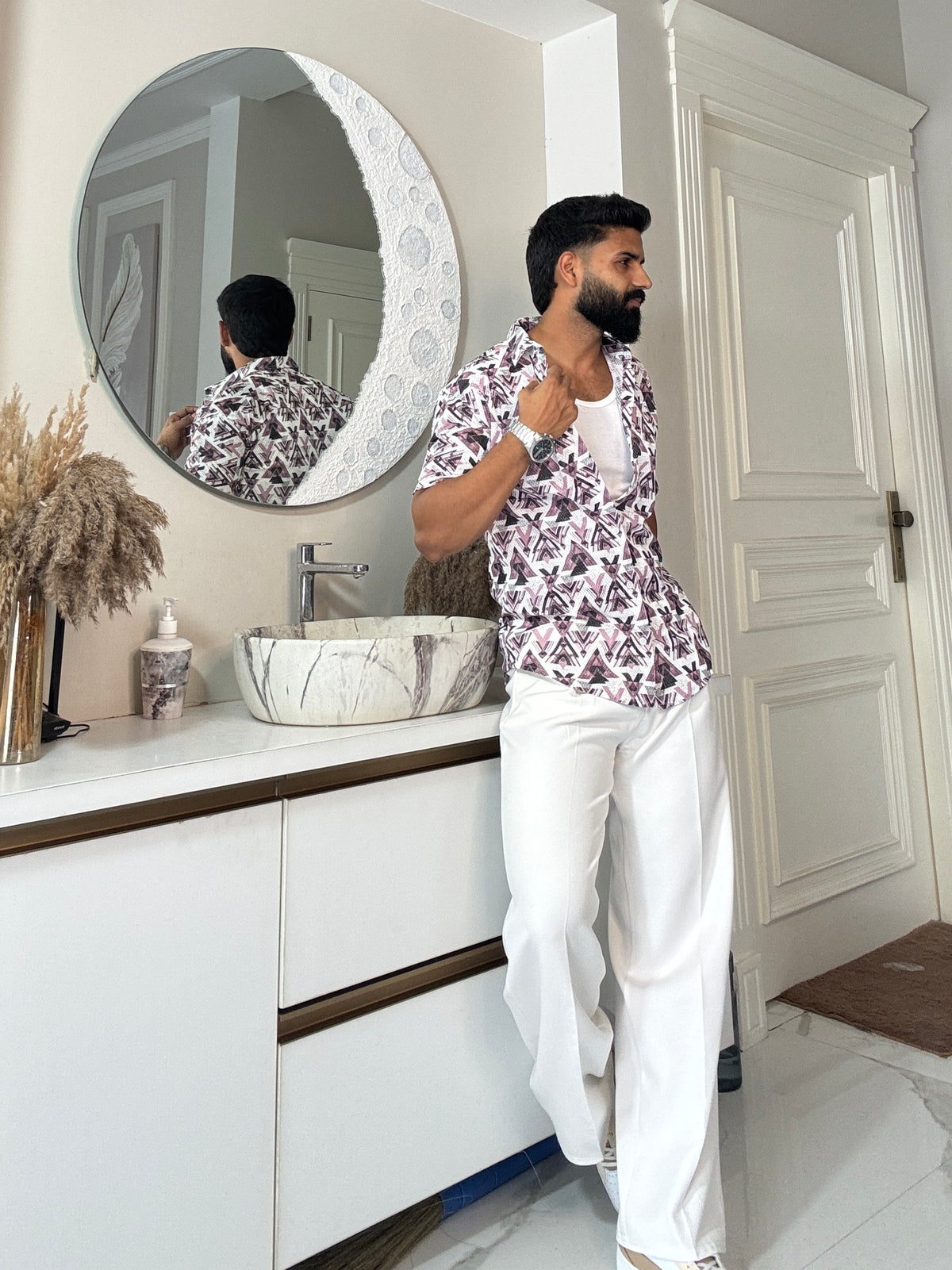 Tribal Flex Half-Sleeve Shirt | Breathable & Durable Men’s Shirts for Everyday Wear | SHS-19
