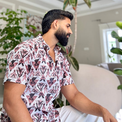 Tribal Flex Half-Sleeve Shirt | Breathable & Durable Men’s Shirts for Everyday Wear | SHS-19