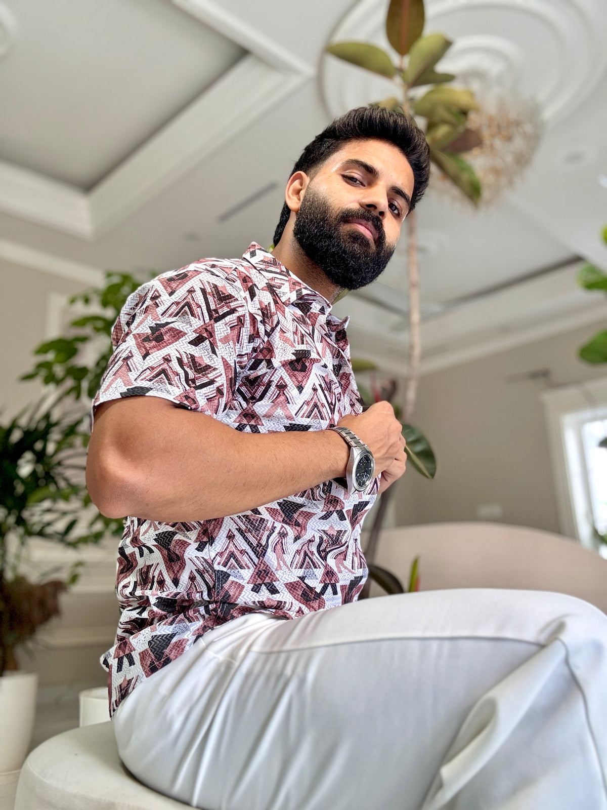 Tribal Flex Half-Sleeve Shirt | Breathable & Durable Men’s Shirts for Everyday Wear | SHS-19