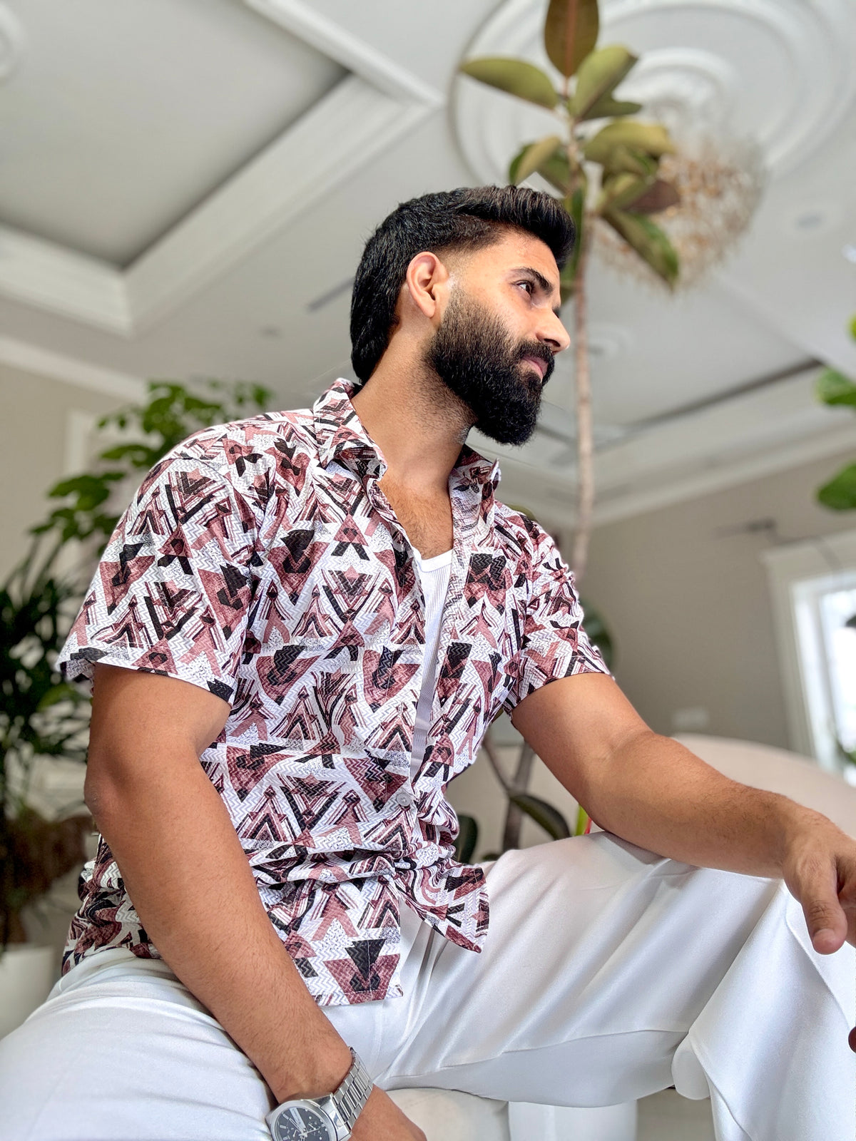 Tribal Flex Half-Sleeve Shirt | Breathable & Durable Men’s Shirts for Everyday Wear | SHS-19