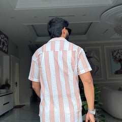 Men's Casual Half Sleeve Shirt - Striped | SHS-176