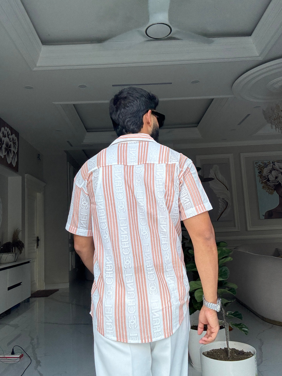 Men's Casual Half Sleeve Shirt - Striped | SHS-176