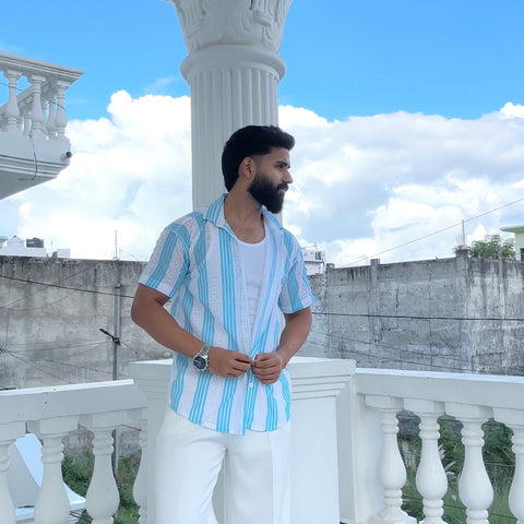Men's Casual Half Sleeve Shirt - Multicolor | SHS-177