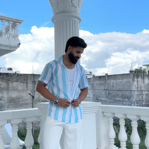Men's Casual Half Sleeve Shirt - Multicolor | SHS-177