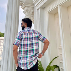 Men's Casual Printed Half Sleeve Shirt - Multicolor | UHSS-162