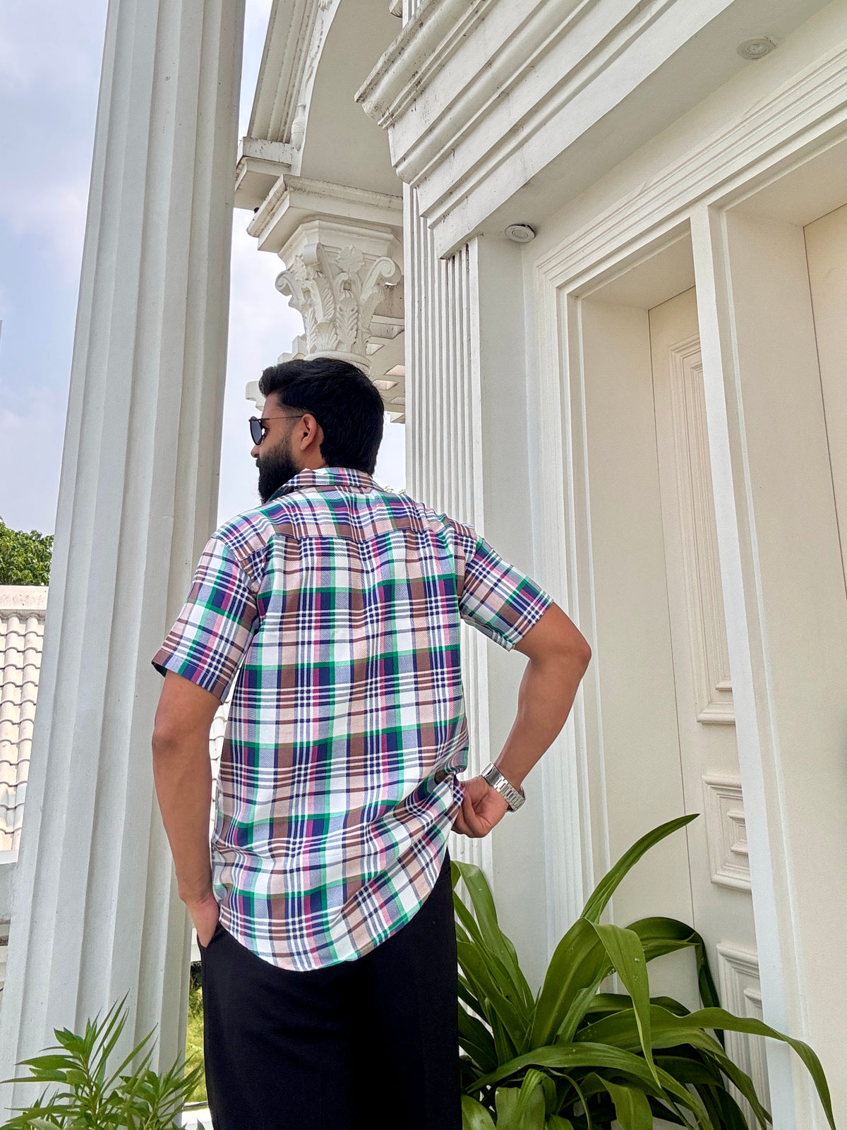 Men's Casual Printed Half Sleeve Shirt - Multicolor | UHSS-162