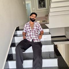 Men's Casual Half Sleeve Shirt - Check | UHSS-160