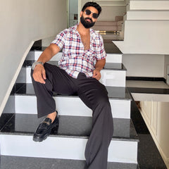 Men's Casual Half Sleeve Shirt - Check | UHSS-160