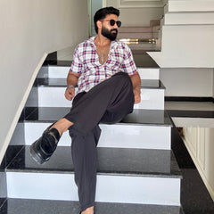 Men's Casual Half Sleeve Shirt - Check | UHSS-160
