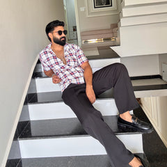Men's Casual Half Sleeve Shirt - Check | UHSS-160