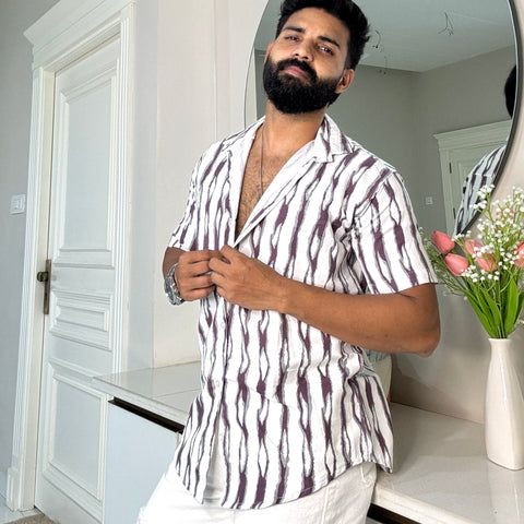 Men's Casual Half Sleeve Shirt - Multicolor | UHSS-167