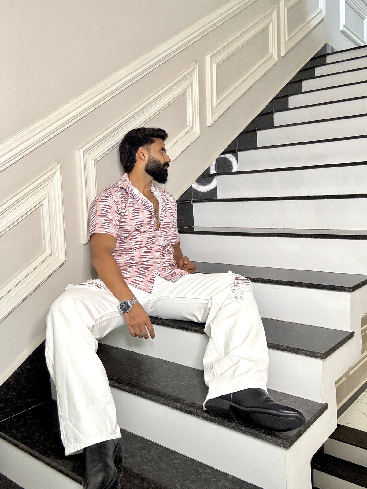 Men's Casual Half Sleeve Shirt - Multicolor | UHSS-181