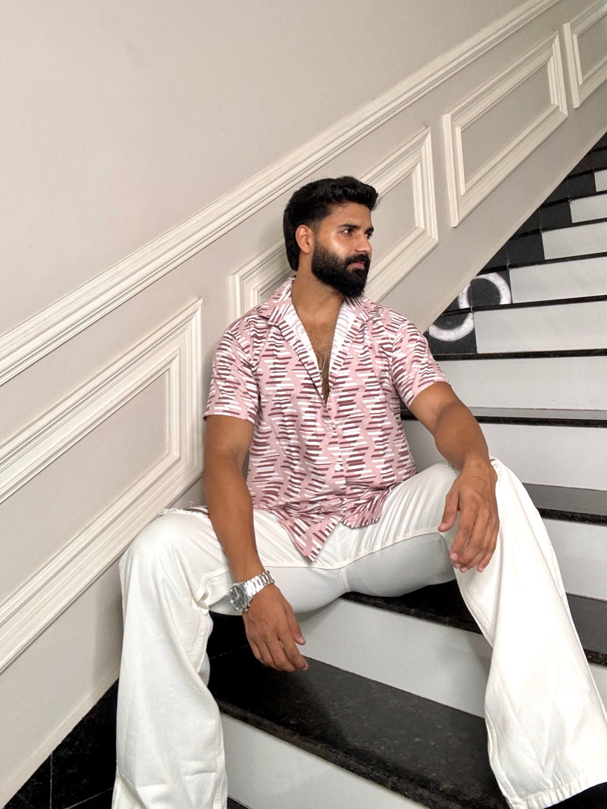 Men's Casual Half Sleeve Shirt - Multicolor | UHSS-181