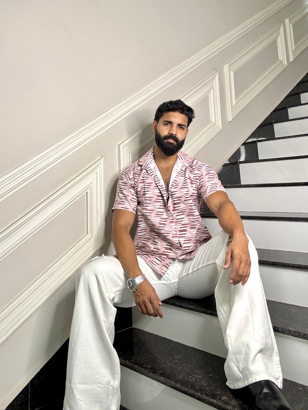 Men's Casual Half Sleeve Shirt - Multicolor | UHSS-181