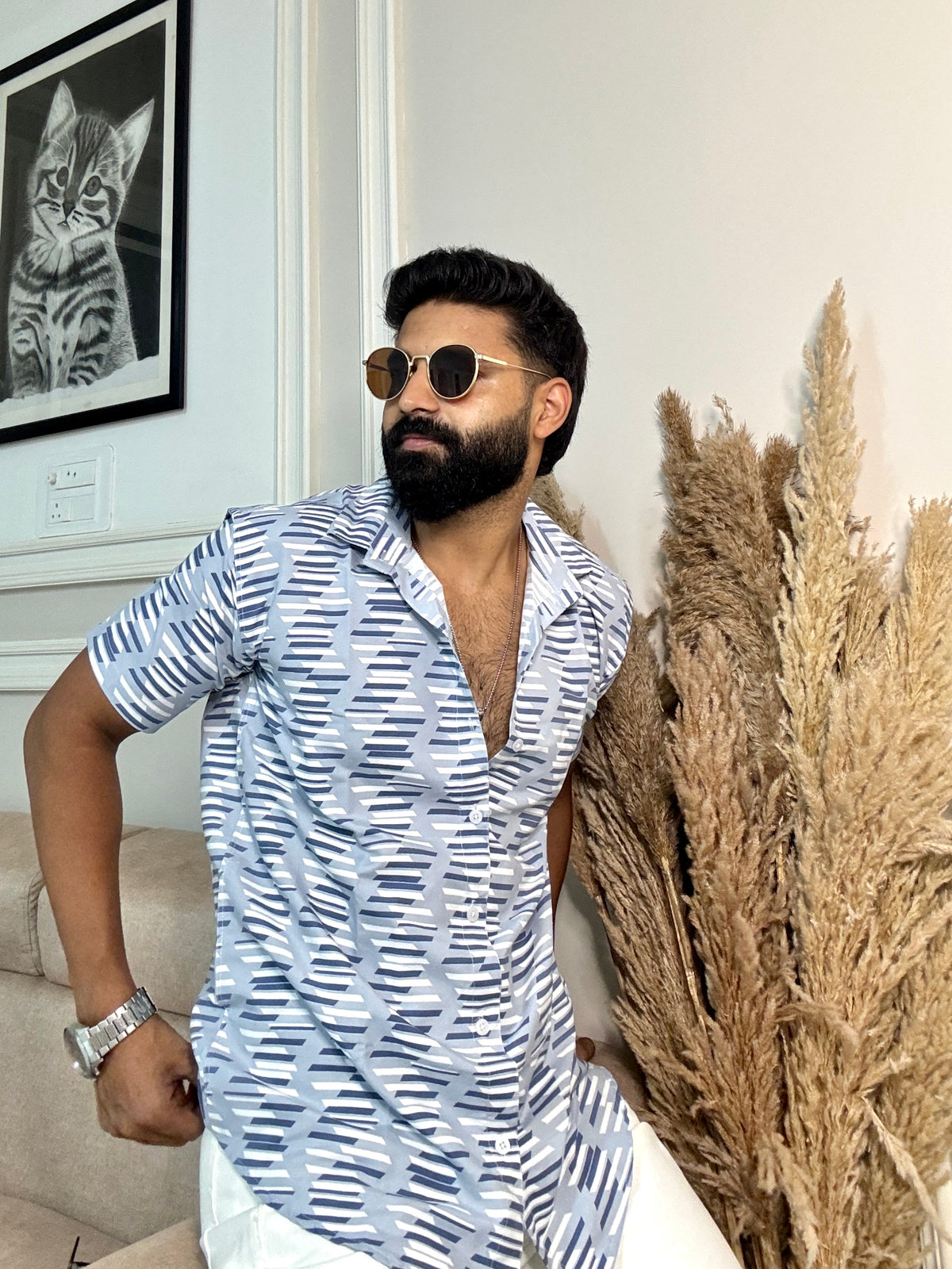Men's Casual Half Sleeve Shirt - Multicolor | UHSS-180