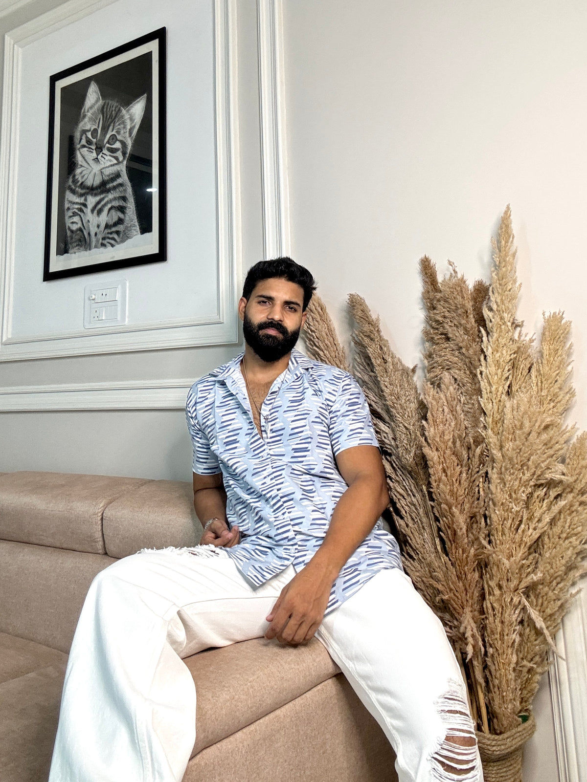 Men's Casual Half Sleeve Shirt - Multicolor | UHSS-180