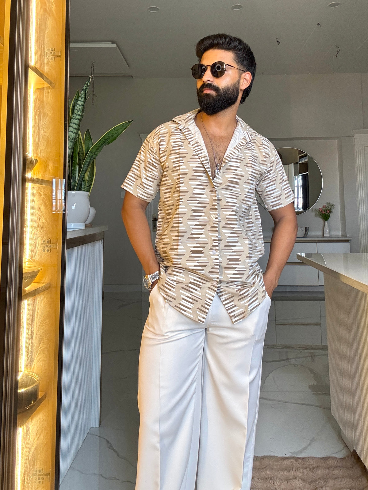 Men's Casual Half Sleeve Shirt - Multicolor |UHSS-182