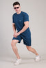 Turquoise Blue Cotton Co-Ord Set (Tshirt+Short) | NS-27