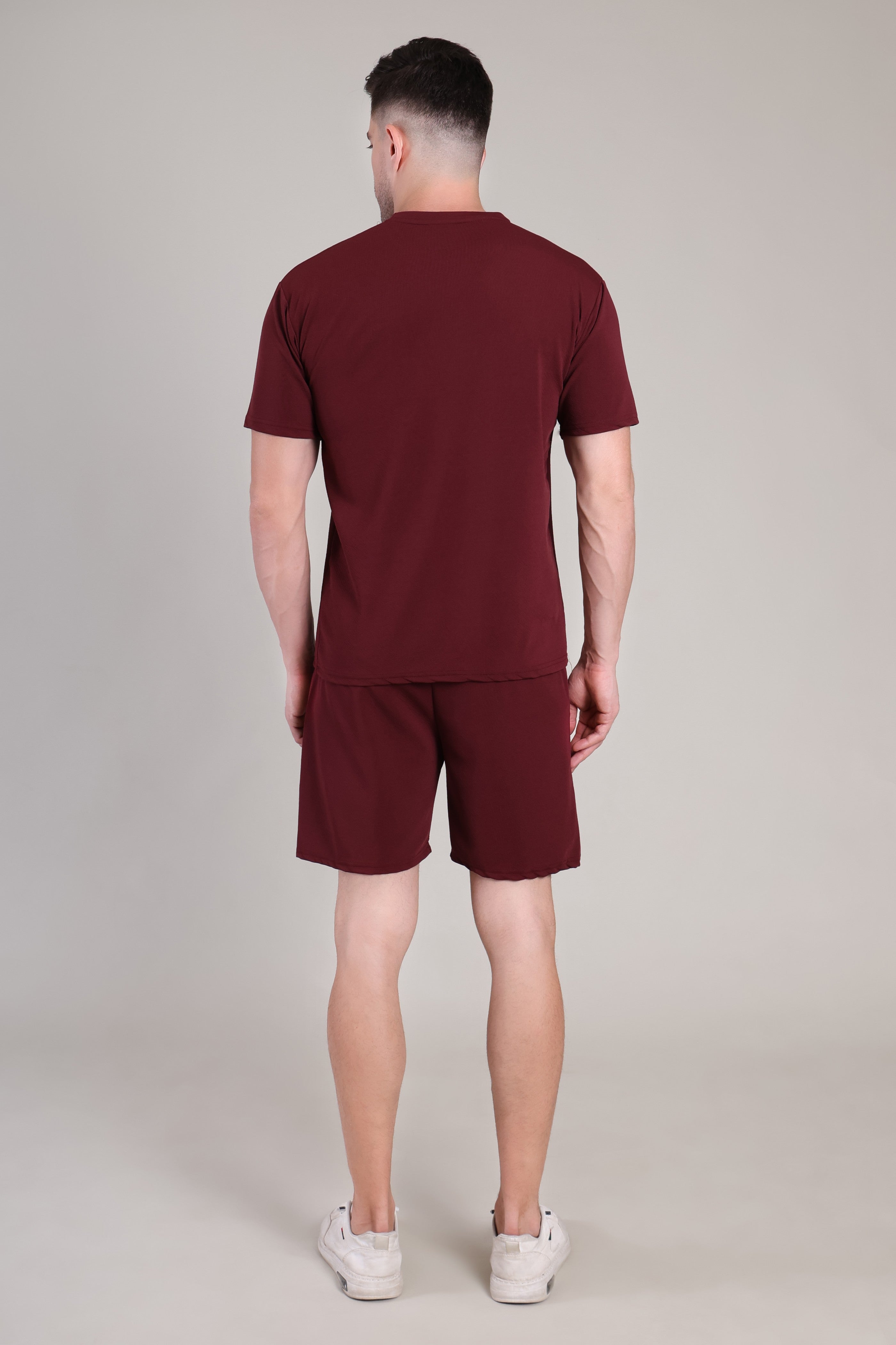 Marrom Cotton Co-Ord Set (Tshirt+Short) | NS-31