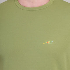 Army Green Cotton Co-Ord Set (Tshirt+Short) | NS-32