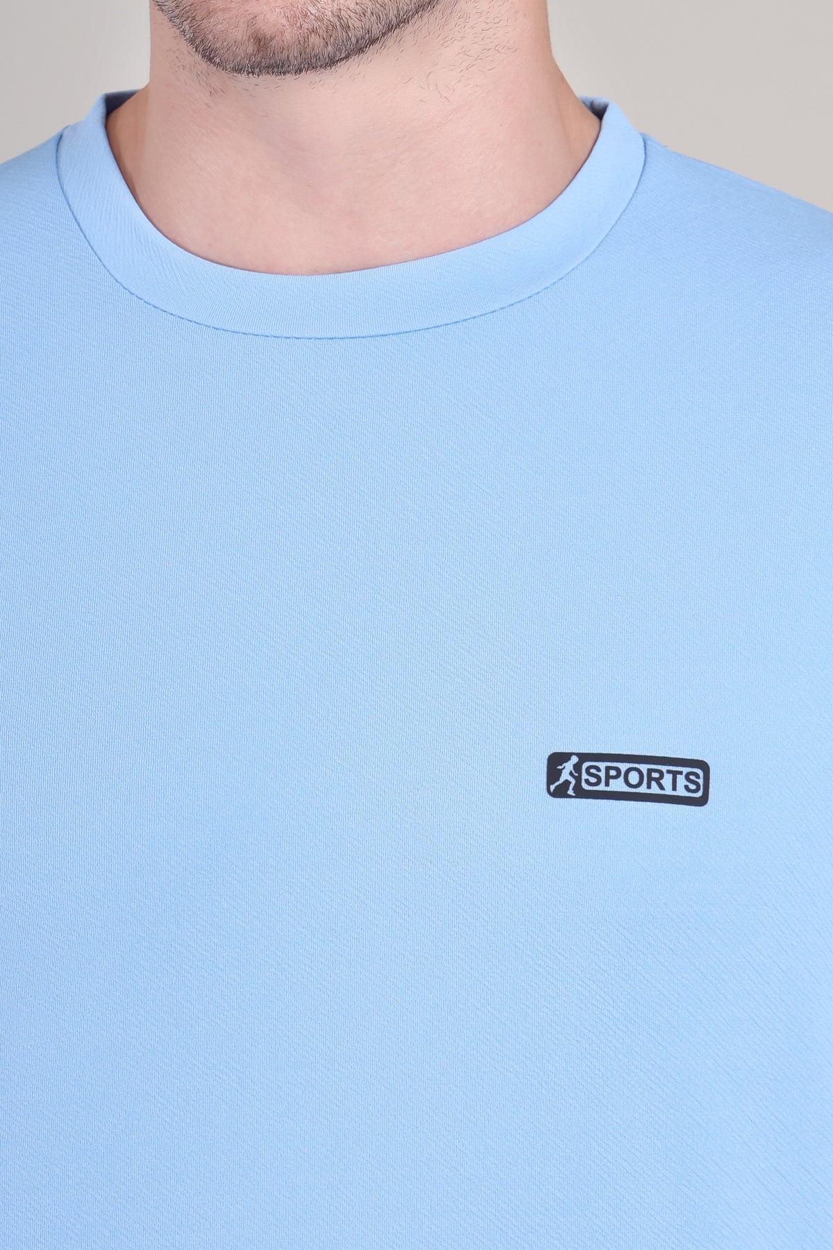 Light Blue Cotton Co-Ord Set (Tshirt+Short) | NS-34