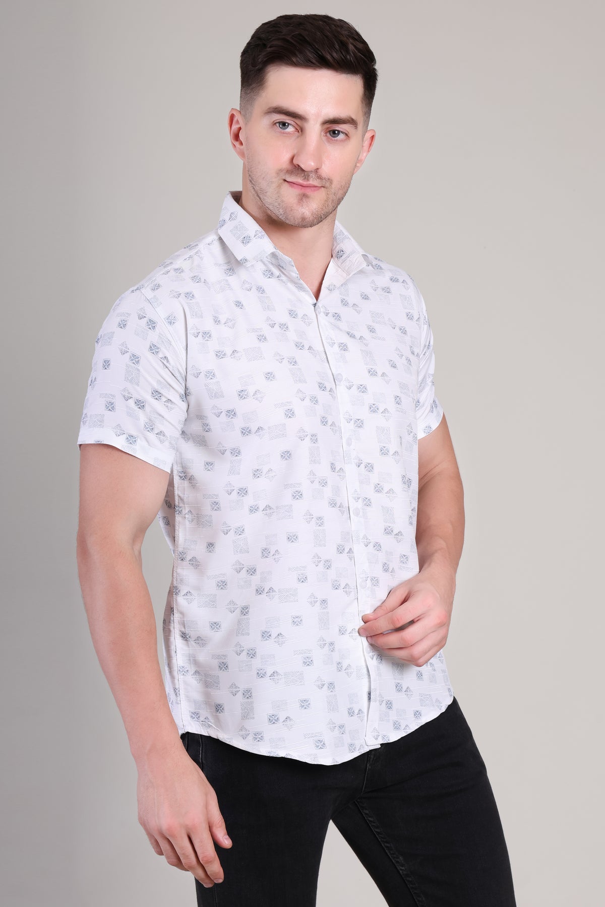 Men's Casual Half Sleeve Shirt | GHS-192