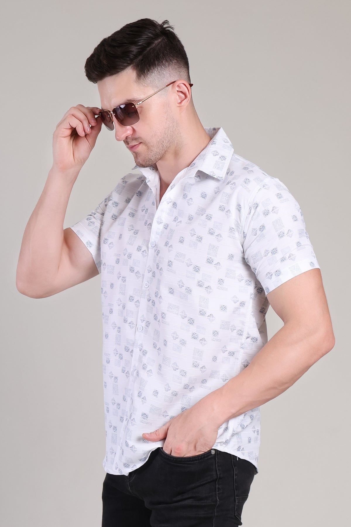 Men's Casual Half Sleeve Shirt | GHS-192