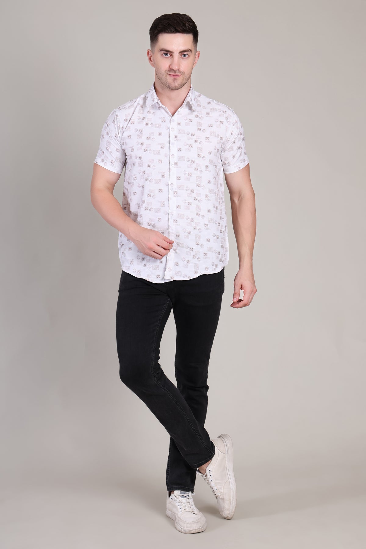 Men's Casual Half Sleeve Shirt | GHS-193