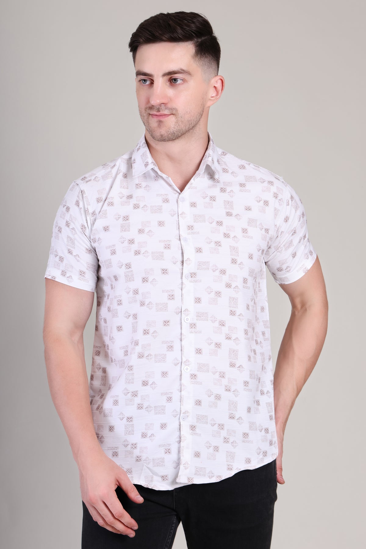Men's Casual Half Sleeve Shirt | GHS-193