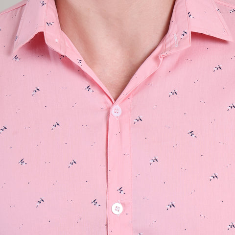 Men's Casual Half Sleeve Shirt - Blue | BHS-184