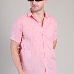 Men's Casual Half Sleeve Shirt - Blue | BHS-184