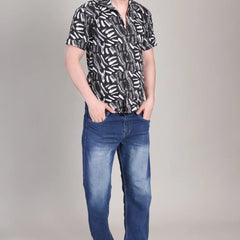 Men's Casual Printed Half Sleeve Shirt | UHSS-129
