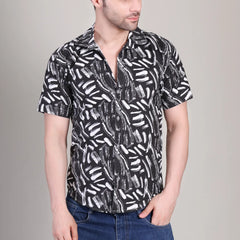Men's Casual Printed Half Sleeve Shirt | UHSS-129