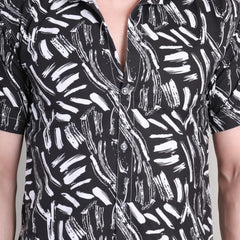Men's Casual Printed Half Sleeve Shirt | UHSS-129