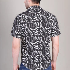 Men's Casual Printed Half Sleeve Shirt | UHSS-129
