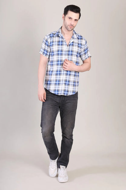 Men's Casual Half Sleeve Shirt - Multicolor | SHS-161