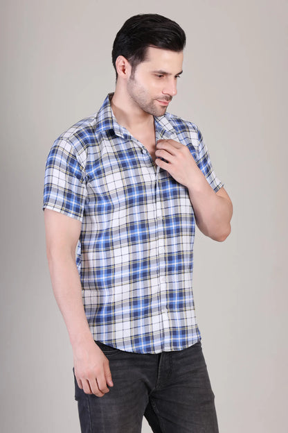 Men's Casual Half Sleeve Shirt - Multicolor | SHS-161
