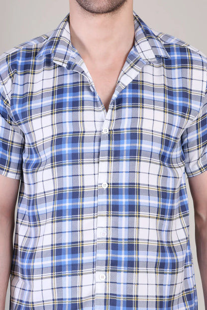 Men's Casual Half Sleeve Shirt - Multicolor | SHS-161