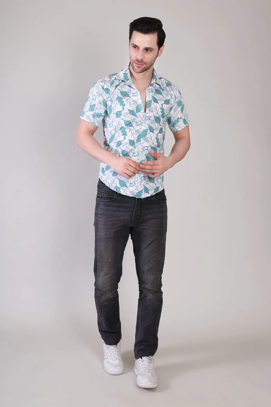 Men's Casual Half Sleeve Shirt - Multicolor | UHSS-135