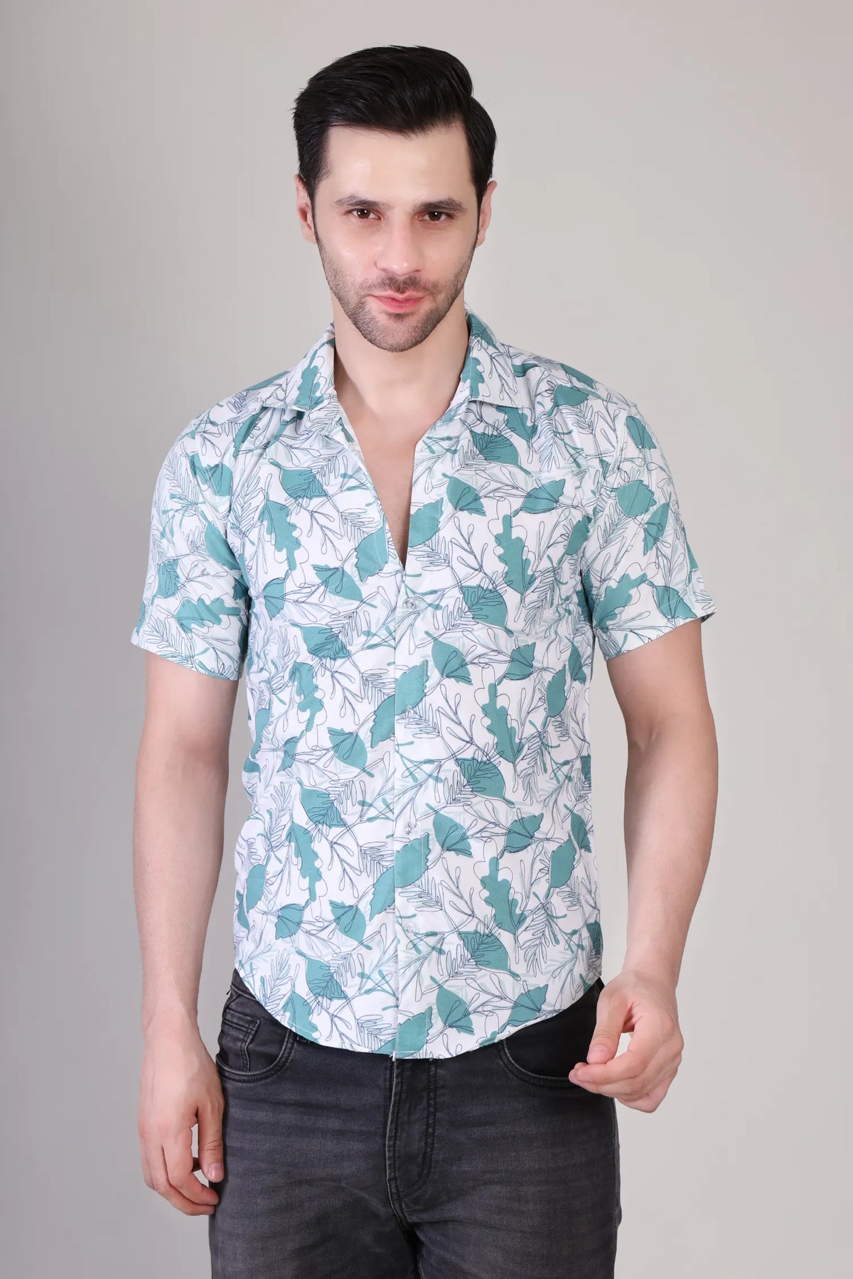 Men's Casual Half Sleeve Shirt - Multicolor | UHSS-135