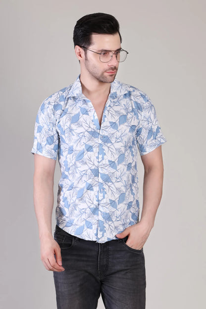 Men's Casual Half Sleeve Shirt - Multicolor | UHSS-134