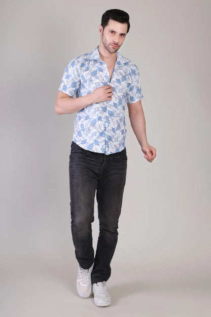 Men's Casual Half Sleeve Shirt - Multicolor | UHSS-134