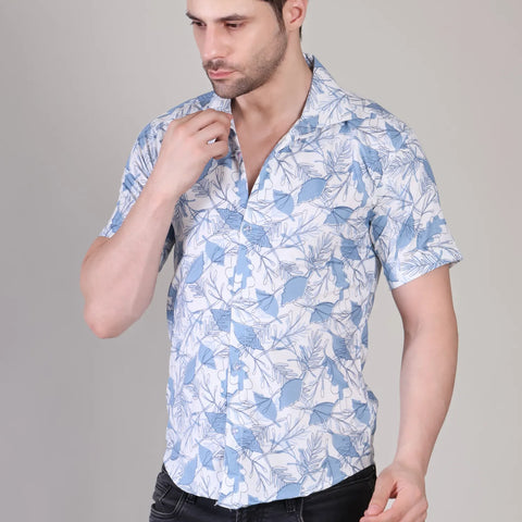 Men's Casual Half Sleeve Shirt - Multicolor | UHSS-134