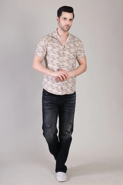 Men's Casual Half Sleeve Shirt - Multicolor |UHSS-182